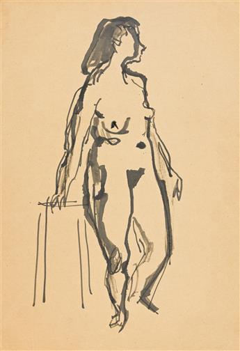 EARL KERKAM (1891-1965) Three figure drawings.